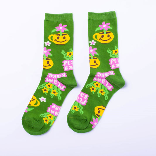 Yellow Owl Workshop Women's Socks - Plant Babe