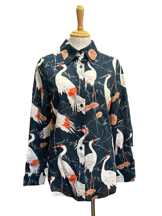 Ivy Collar Shirt - Japanese Crane