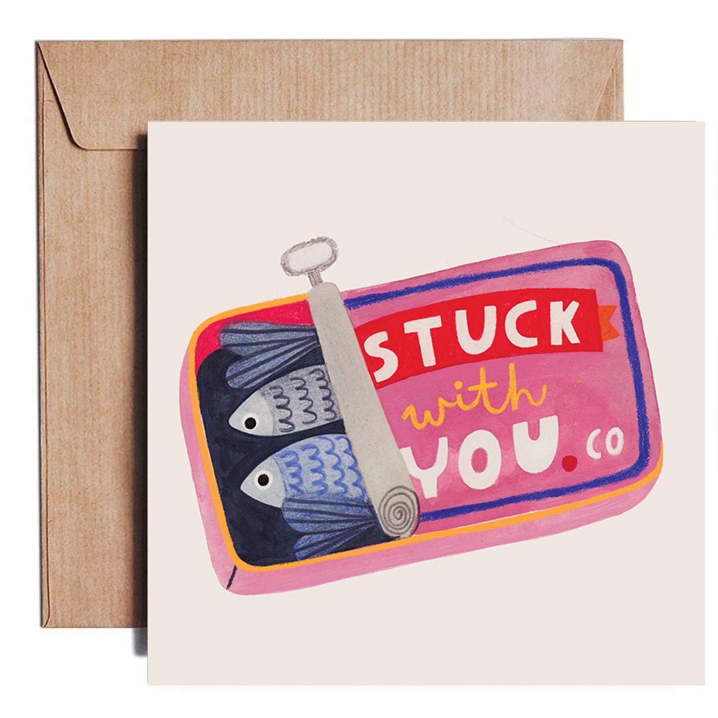 STUCK WITH YOU card