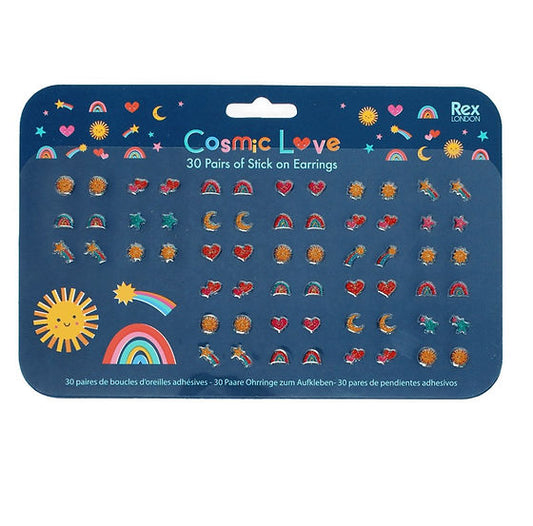 Rex London / Stick On Earrings (30 Pairs) - COSMIC LOVE