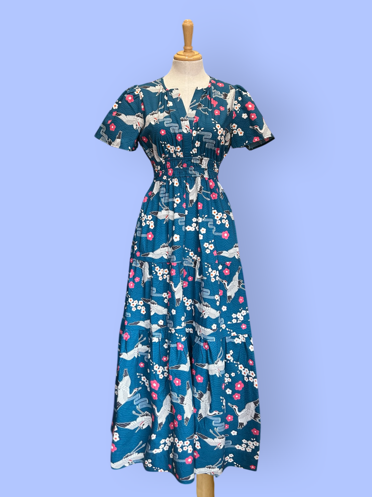 Hanna Dress - Japanese Crane Teal