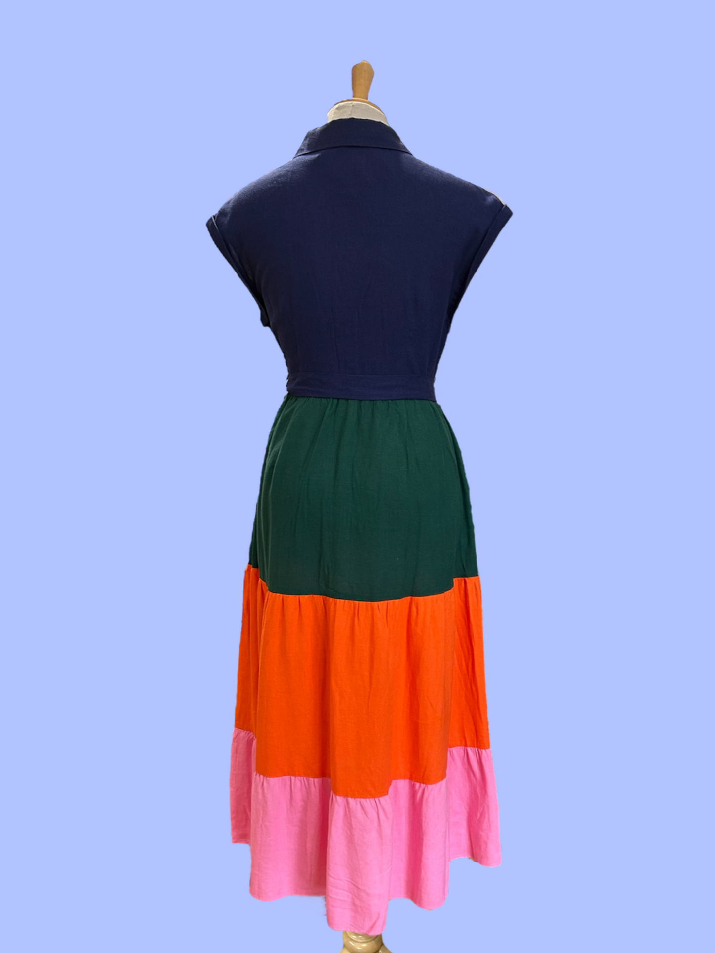 Marley Dress - block colour linen