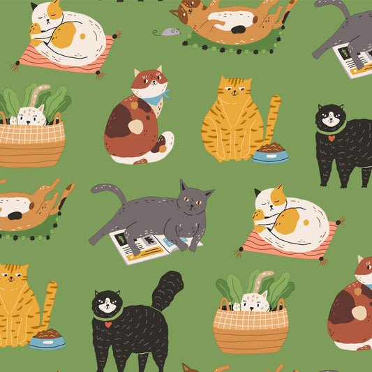 Fabric For Custom order Only - Cat Lovers