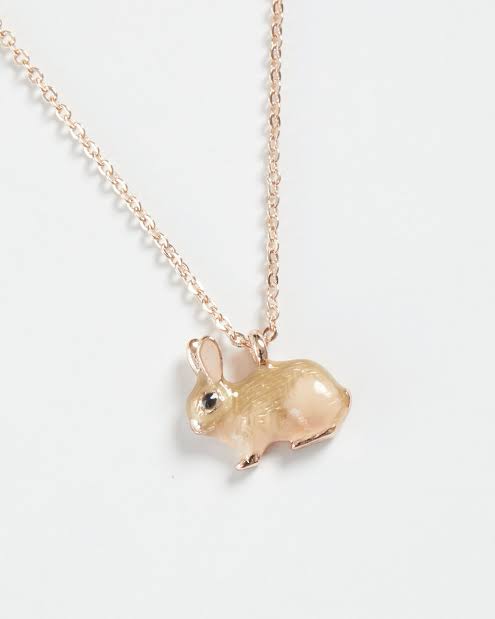 FABLE Enamel rabbit Necklace