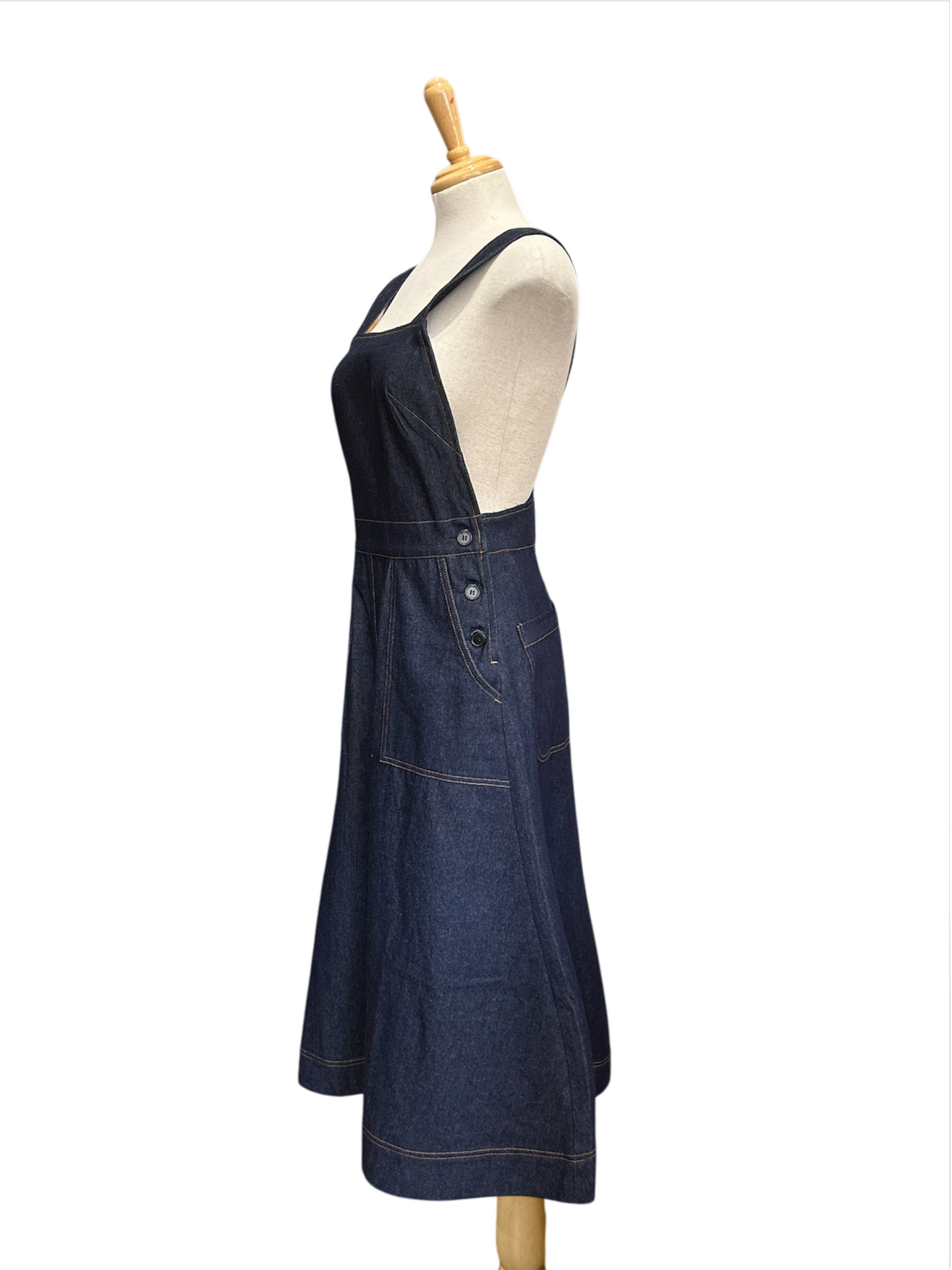 Anna Denim Overall - dark blue