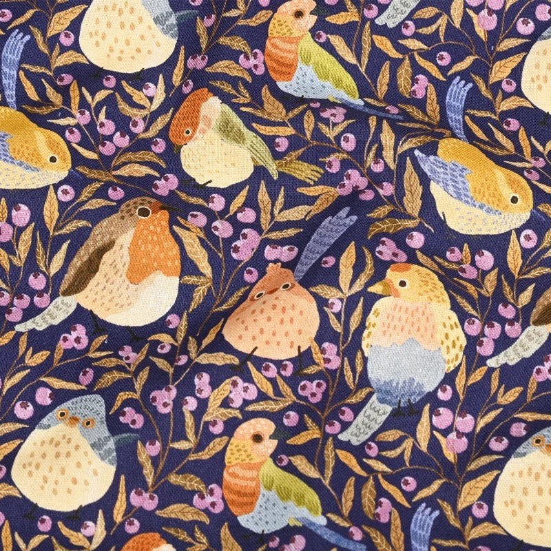 Fabric for Custom order - Birds and flowers