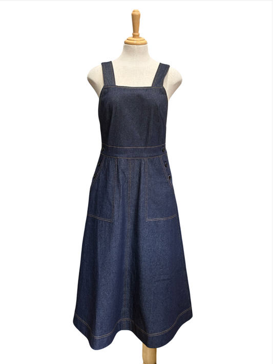 Anna Denim Overall - dark blue