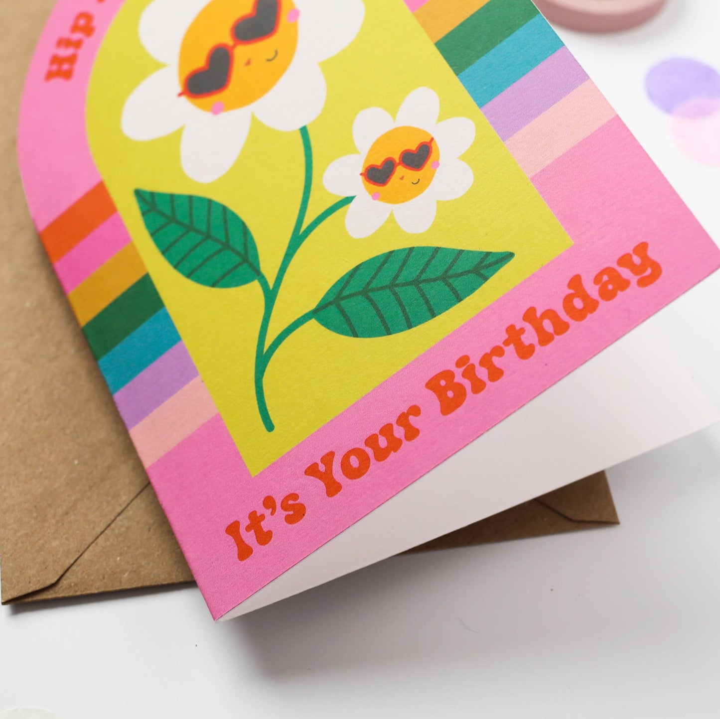 Flower Power Birthday Card