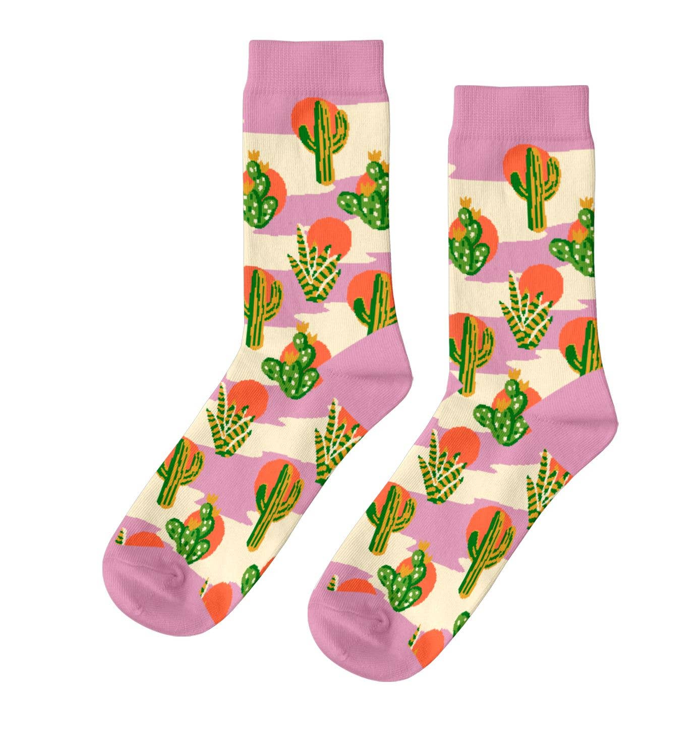 Cactus Sunset - Women's Crew Socks