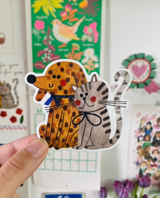 CAT&DOG sticker