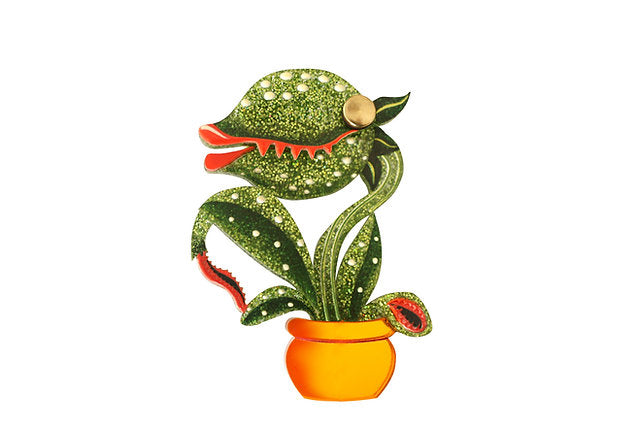 Laliblue Carnivorous Plant Brooch