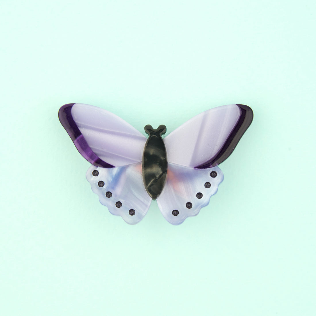 Coucou Suzette purple butterfly hair clip