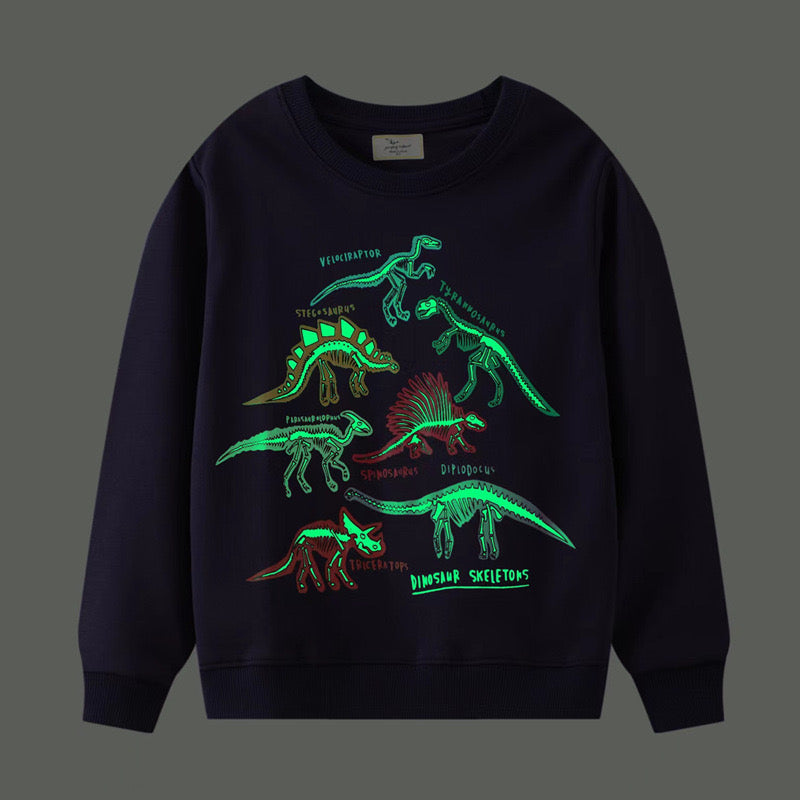 glow in the dark funny bone pullover