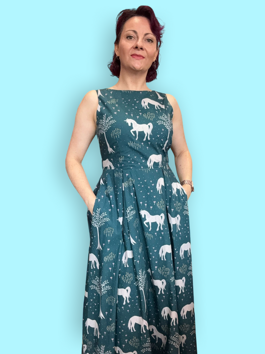 Lucy Dress - unicorn garden