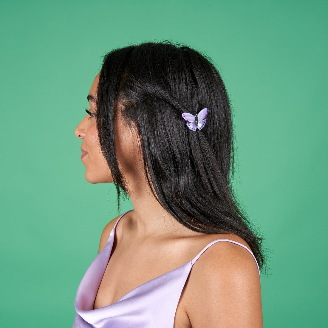 Coucou Suzette purple butterfly hair clip