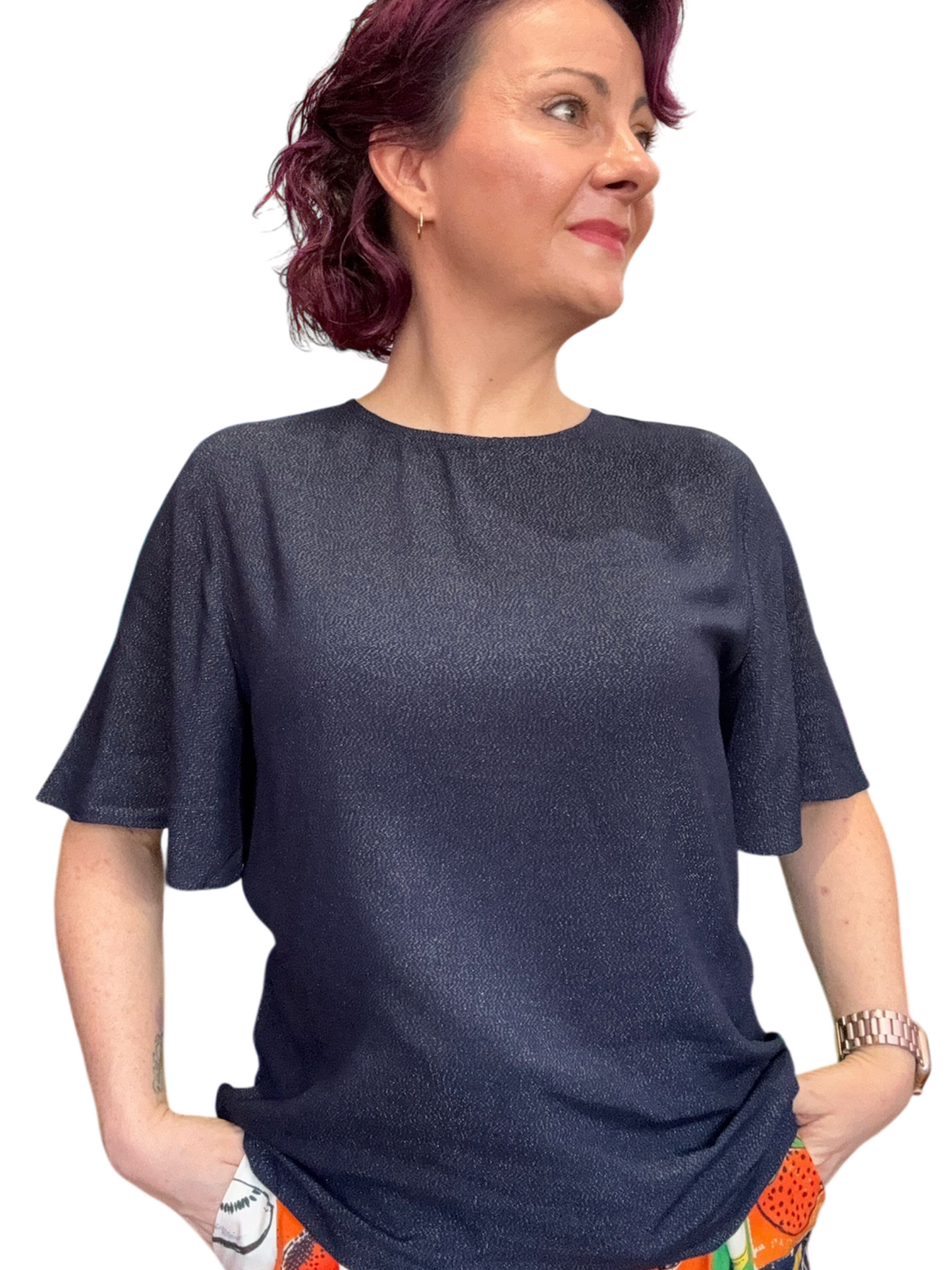 Selene Top - Shimmering Lightweight Viscose