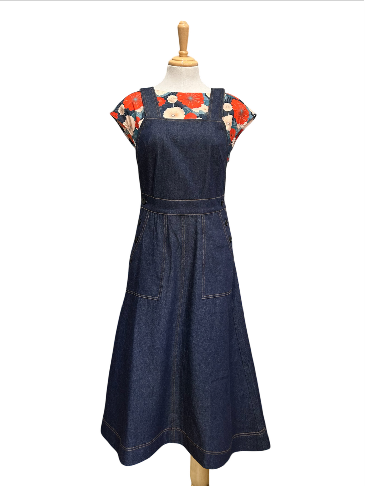 Anna Denim Overall - dark blue