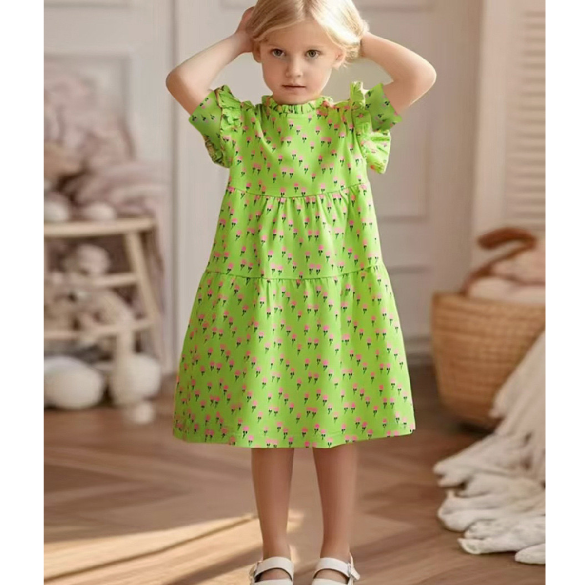 Little Daisy Green Dress