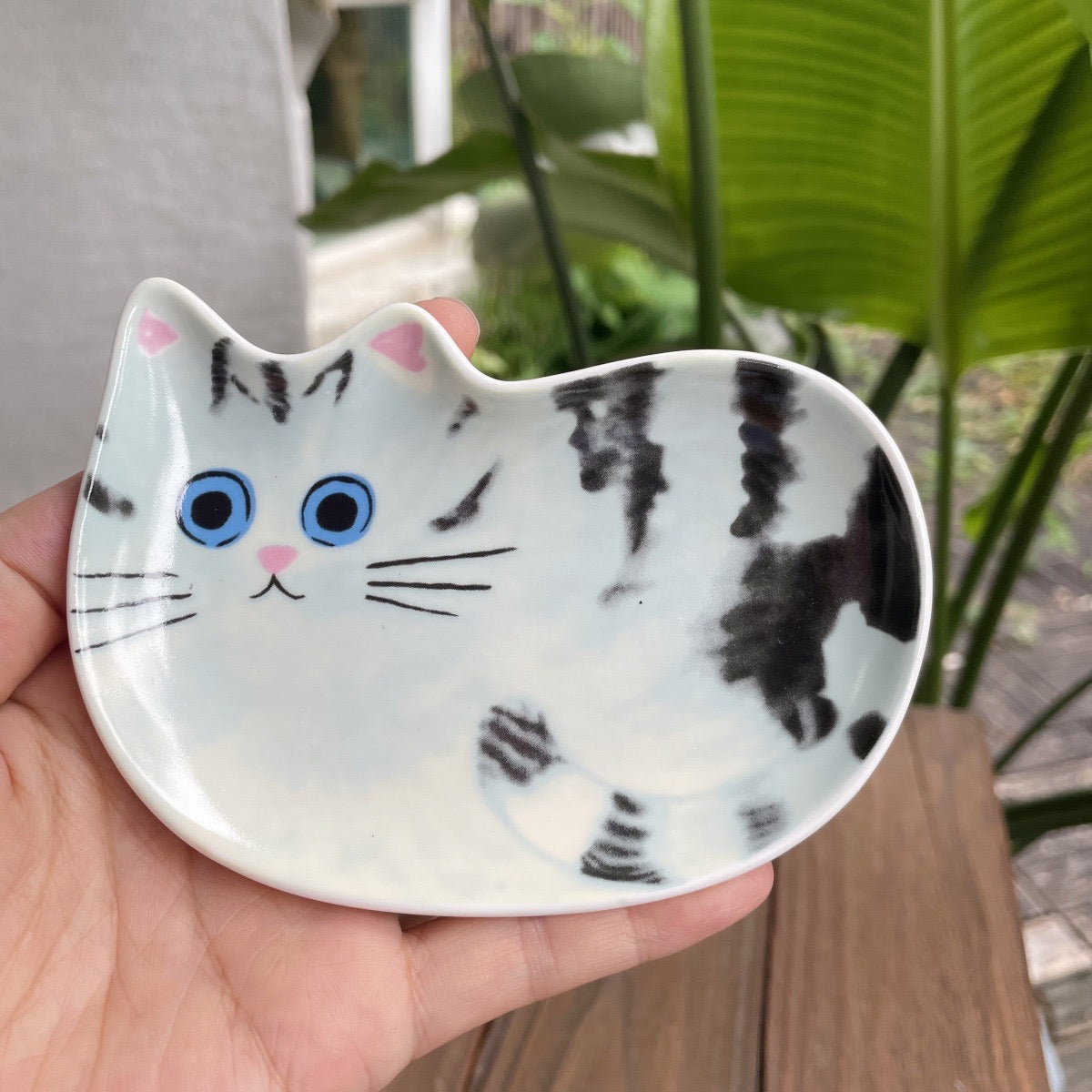 Ceramic jewellery dish - Cats