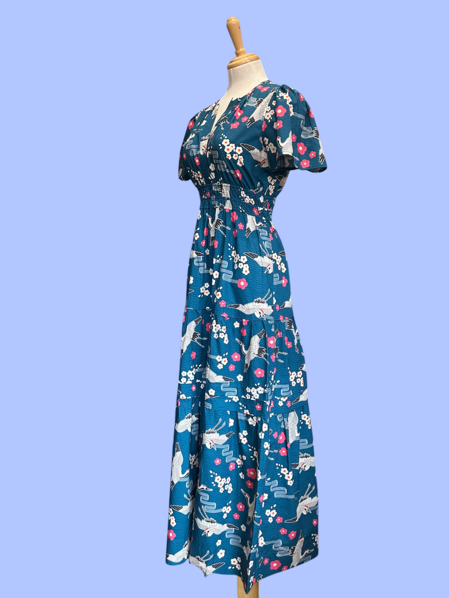 Hanna Dress - Japanese Crane Teal