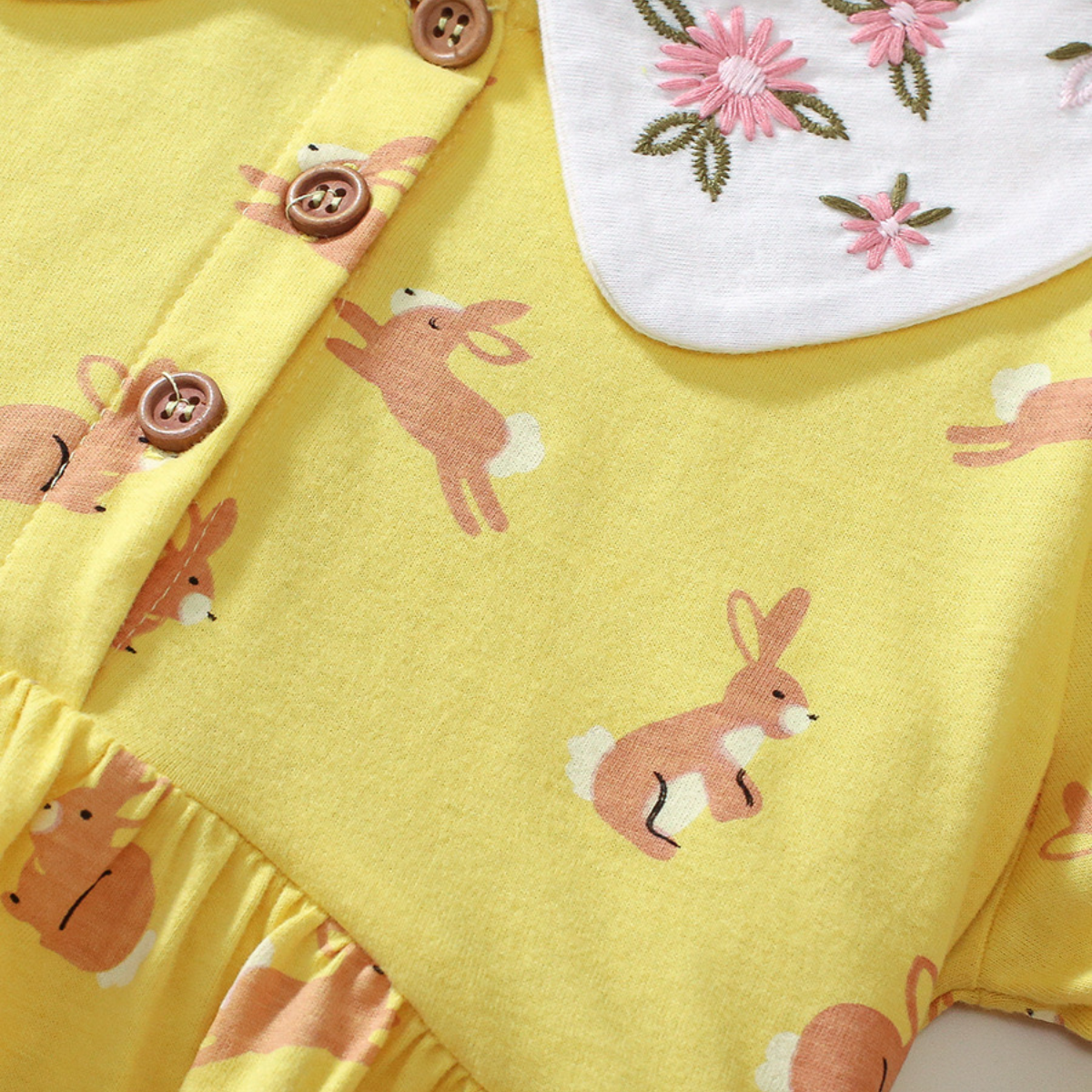 Peterpan collar rabbit kids Dress