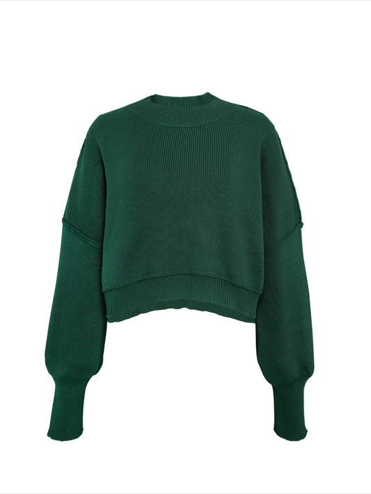 Cropped Basic Kint Pullover (6 Colours Available)