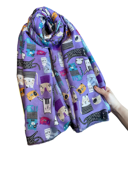 Cat light weight scarves