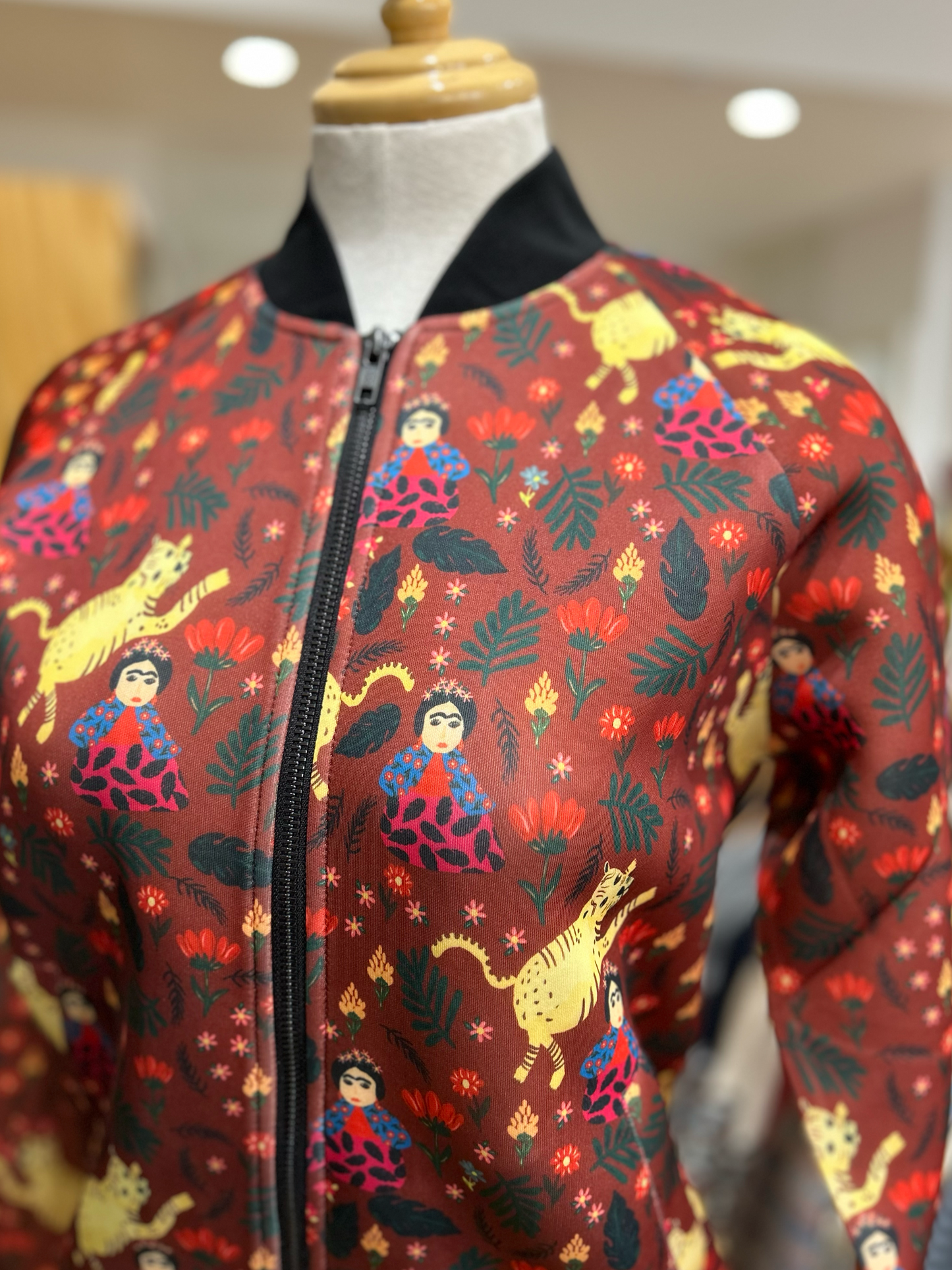 Willow Bomber Jacket - Frida red