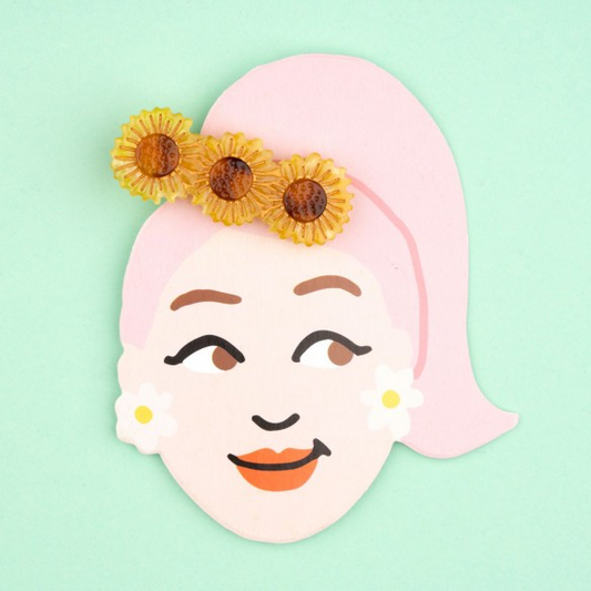 Coucou Suzette Sunflower hair clip