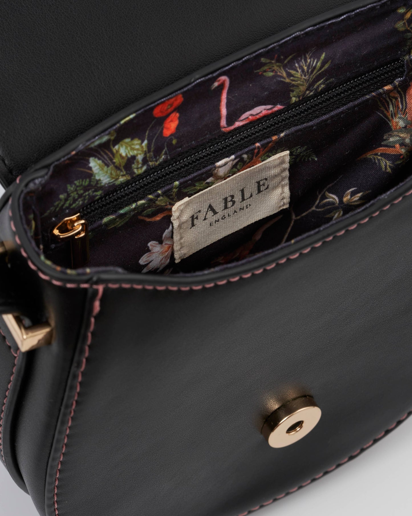 FABLE Sleepy Fox Saddle Purse