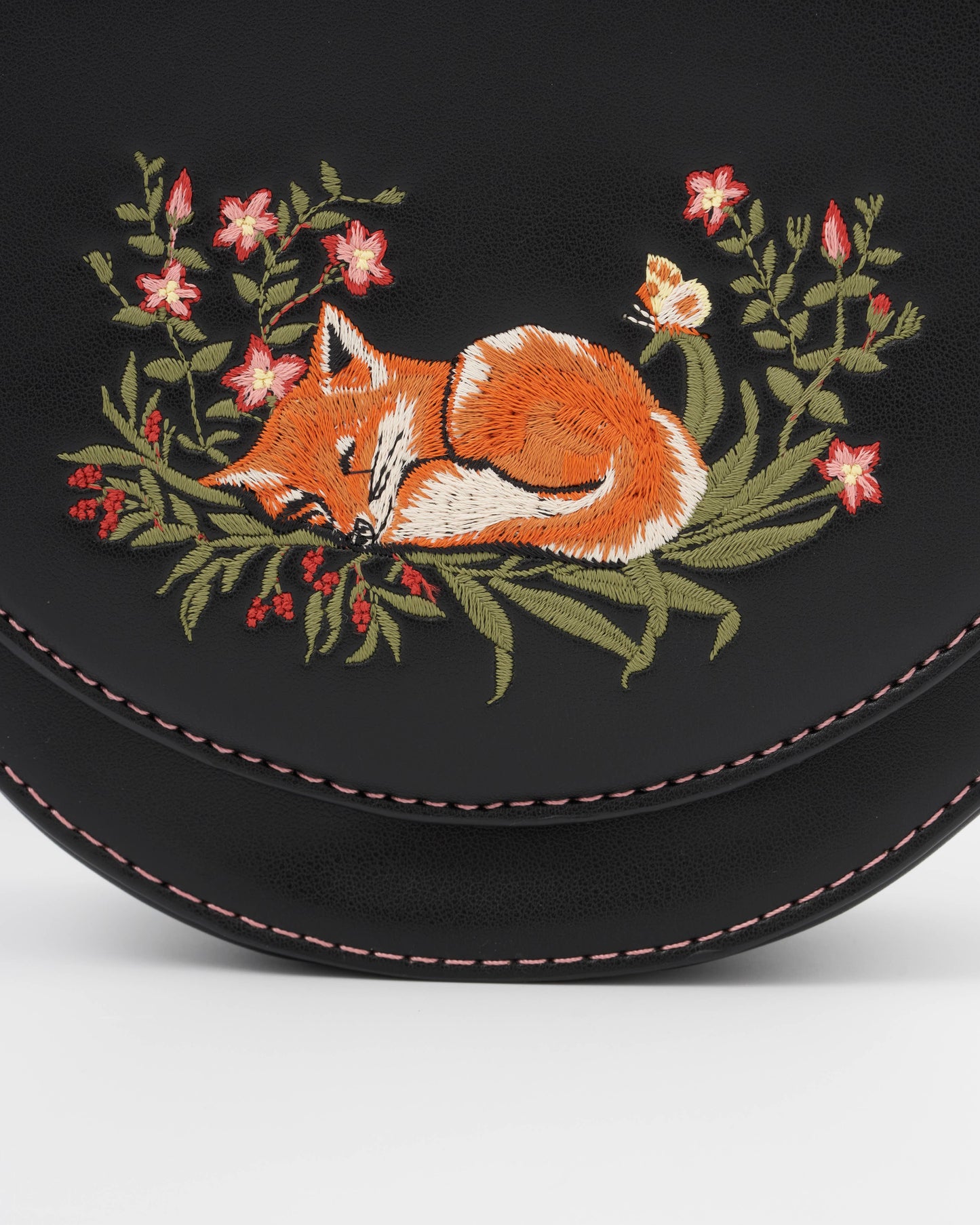 FABLE Sleepy Fox Saddle Purse