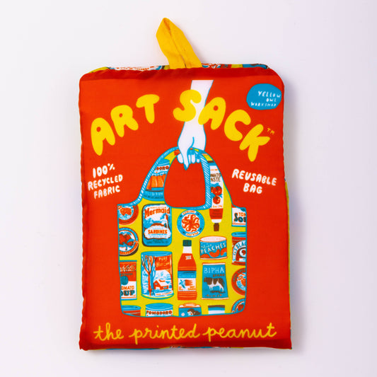 Tins Art Sack by Printed Peanut - Eco-Friendly Reusable Tote