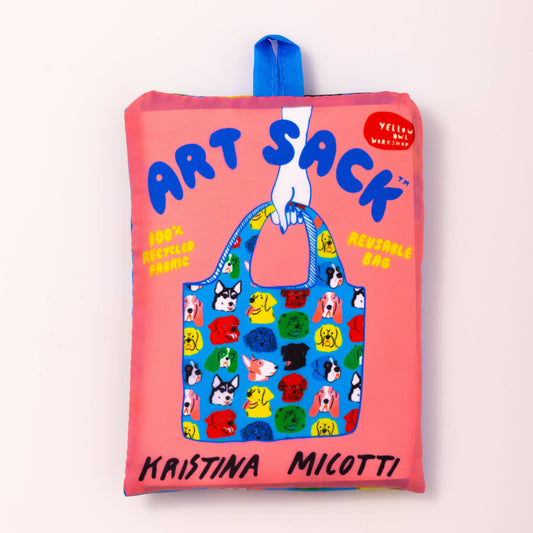 Dogs Art Sack by Kristina Micotti - Reusable Tote Bag