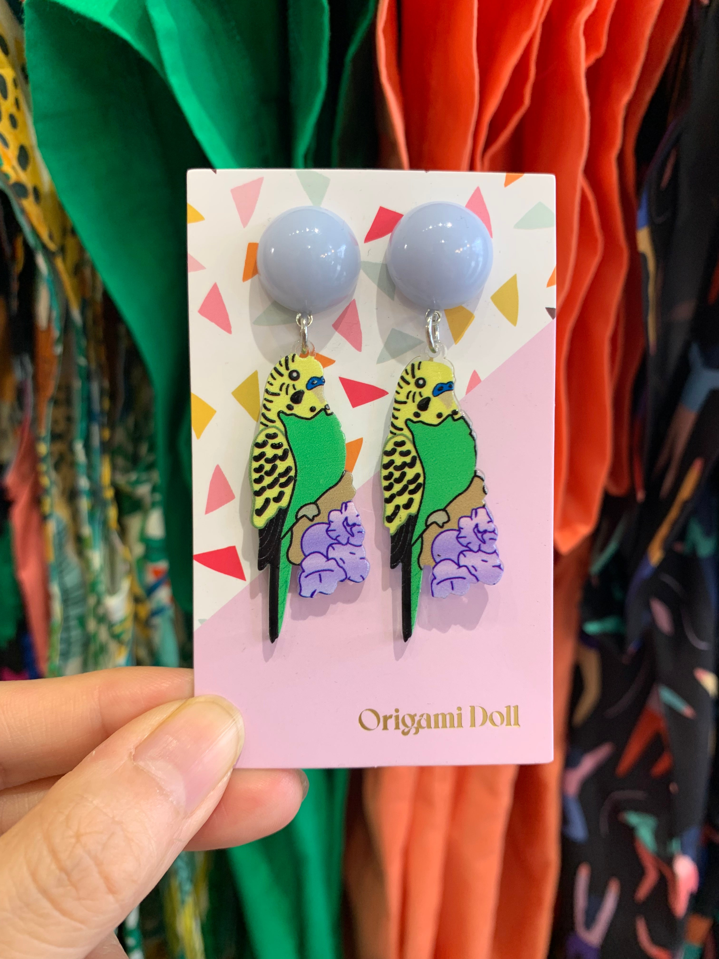 Earrings – Origami Doll