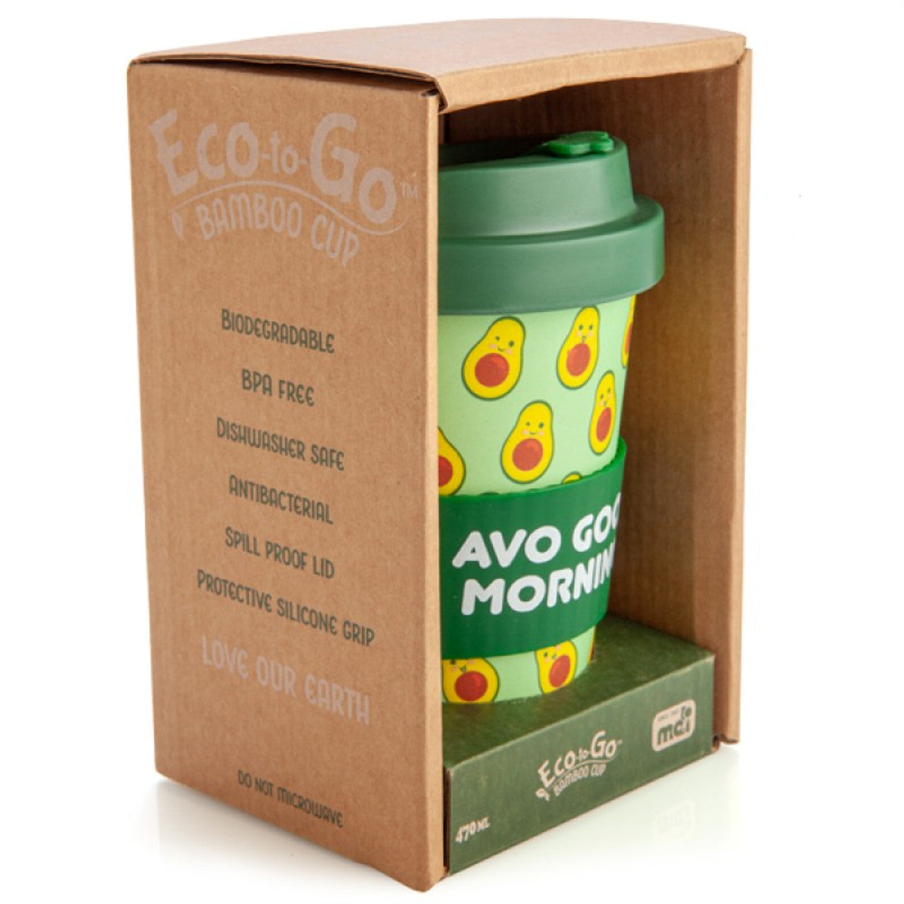 Eco to go bamboo cup avocado