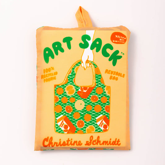 Oranges Art Sack - Eco-Friendly Reusable Fruit Tote Bag