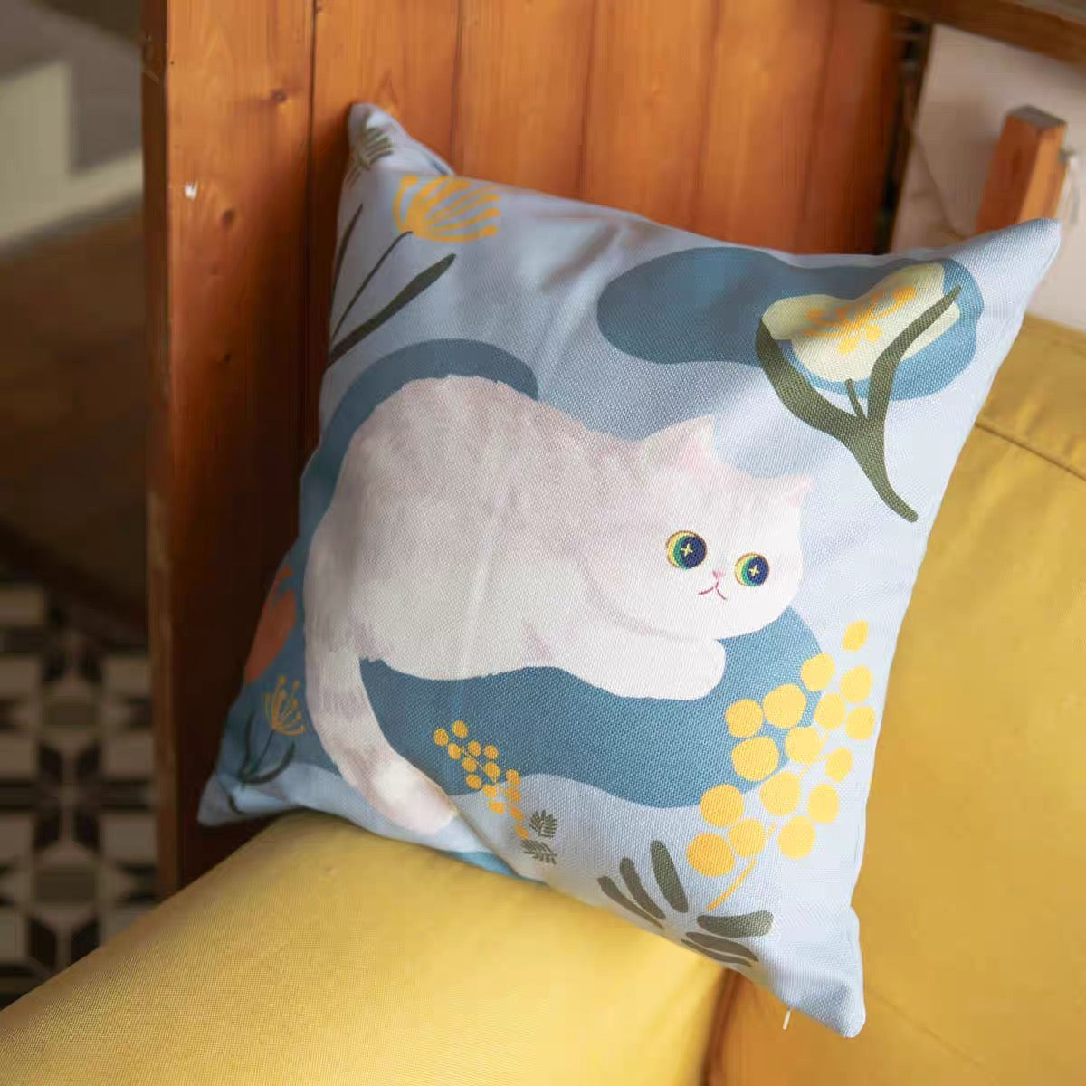 Mewji Cat Cushion Covers 45cm x 45cm