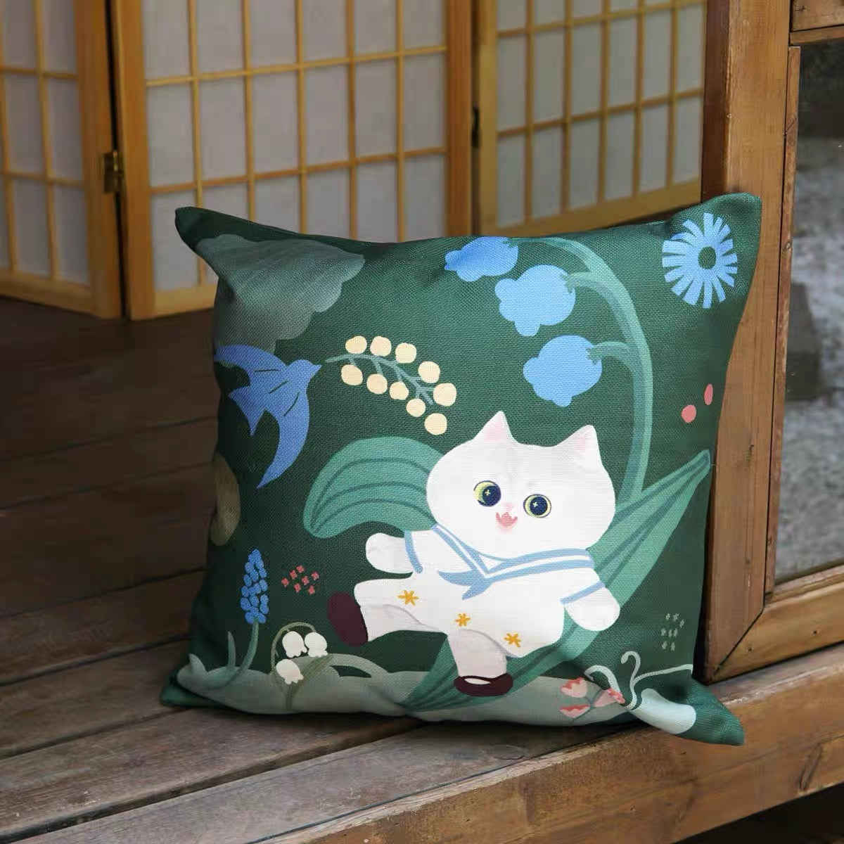 Mewji Cat Cushion Covers 45cm x 45cm