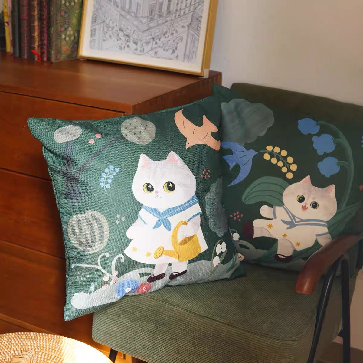 Mewji Cat Cushion 45cm x 45cm (Newtown store Pick Up Only)